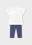 Floral Leggings Set - Porcelain