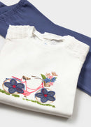 Floral Leggings Set - Porcelain