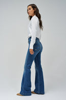 Faith Flare - Mid Wash