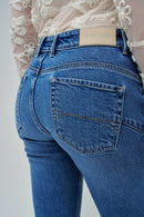 Faith Cropped Slim - Blue