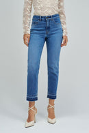 Faith Cropped Slim - Blue