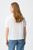 Peyton Placement Print T-Shirt - White