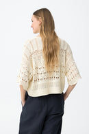 Benny7 Open Knit Jumper - Birch
