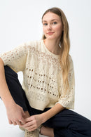 Benny7 Open Knit Jumper - Birch