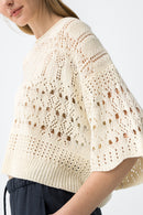Benny7 Open Knit Jumper - Birch