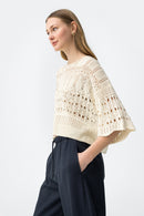Benny7 Open Knit Jumper - Birch