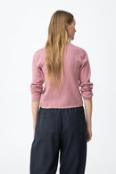 Barbie Button Cardigan - Mellow Rose