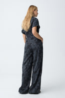 Opera1B Print Trouser - Lyons Blue
