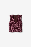 Kim1C Print Sleeveless Jumper - Fig