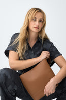 Opera1C Drawstring Crop Top - Lyons Blue