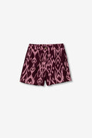 Kim1B Print Shorts - Fig