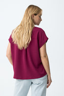 Berto1 Short Sleeve Shirt - Fuchsia Red