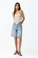 Doja4 Denim Shorts - Blue