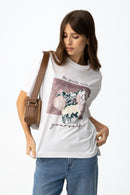 Spoink Placement Print T-Shirt - White