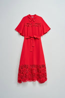 Short Sleeve Dress - Red