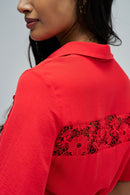 Short Sleeve Dress - Red