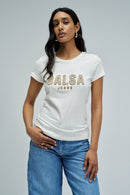 Front Logo T-Shirt - Light Pearl