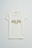 Front Logo T-Shirt - Light Pearl