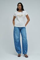 Front Logo T-Shirt - Light Pearl
