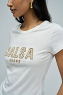 Front Logo T-Shirt - Light Pearl
