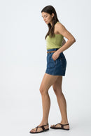 Dinah1 Denim Short - Blue