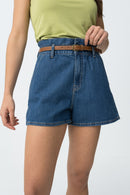 Dinah1 Denim Short - Blue