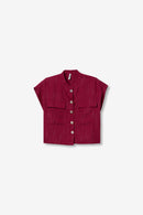 Cookie1C Button Shirt - Fuchsia Red