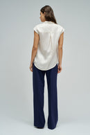 Sleeveless Shirt - Beige