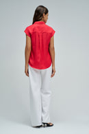 Sleeveless Shirt - Red