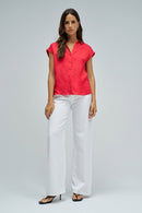 Sleeveless Shirt - Red