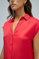 Sleeveless Shirt - Red