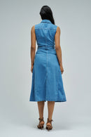 Sleeveless Dress - Blue