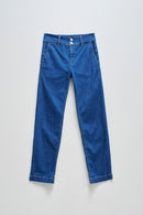 Secret Cropped Slim Jean - Blue