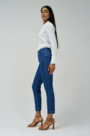 Secret Cropped Slim Jean - Blue