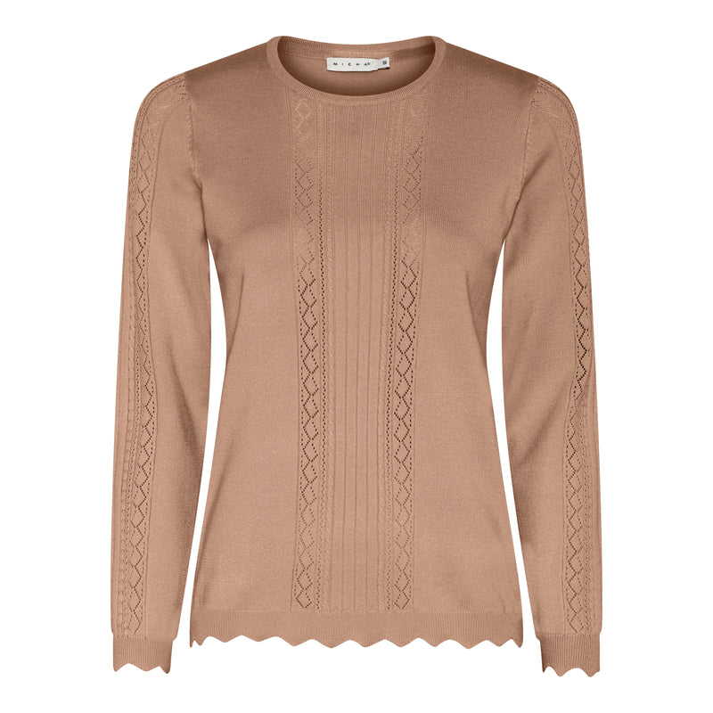 Round Neck Jumper - Coconut