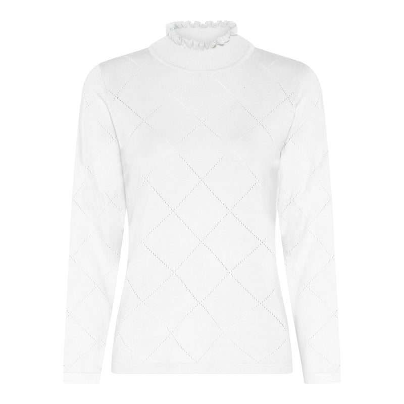 Turtle Neck Jumper - Off White