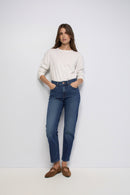 True Cropped Slim Jean - Blue