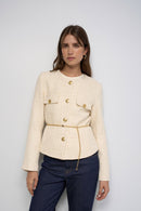 Flap Pocket Jacket - Beige