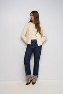 Flap Pocket Jacket - Beige