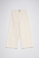 Cropped Wide Culotte - Beige