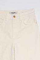 Cropped Wide Culotte - Beige