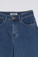 Cropped Wide Culotte - Blue