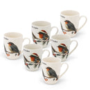 Christmas Robin Set of 6 Mugs