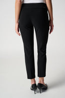 Pull On Cropped Trousers - Black