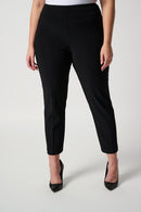 Pull On Cropped Trousers - Black
