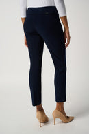 Pull On Cropped Trousers - Midnight Blue