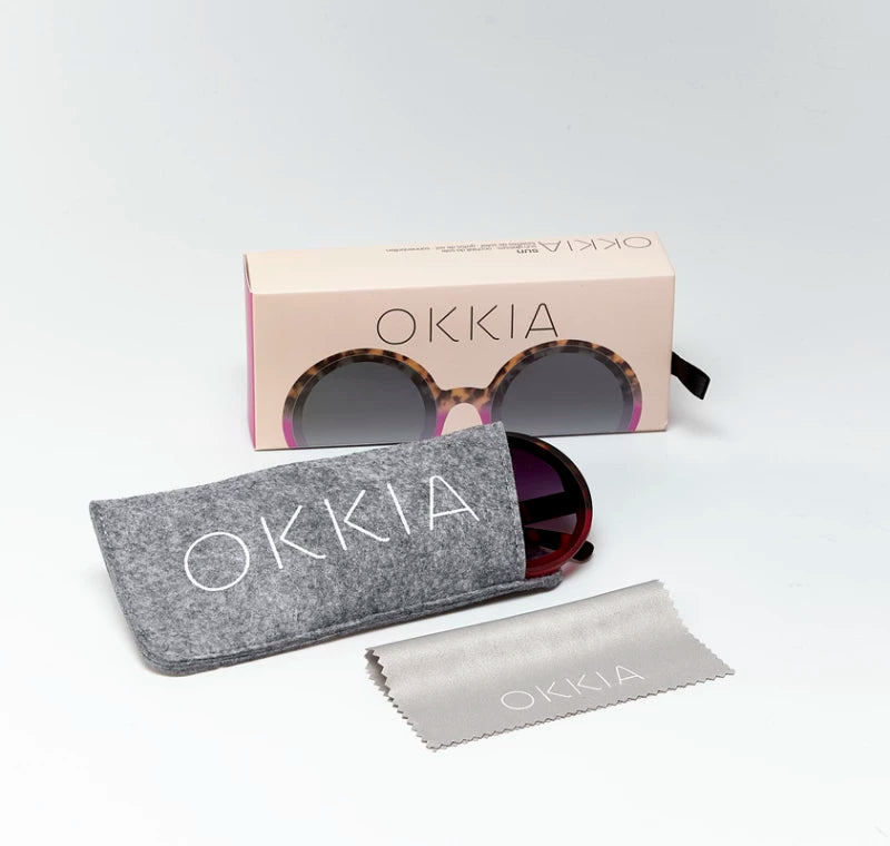 Monica Round Sunglasses - Havana Pink