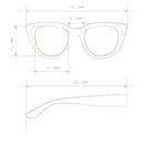 Silvia Cat Eye Sunglasses - Transparent Green