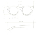 Silvia Cat Eye Sunglasses - Black