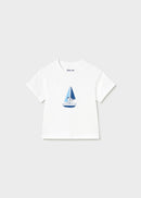 Baby Tracksuit Set with Interactive T-Shirt - Sky Blue